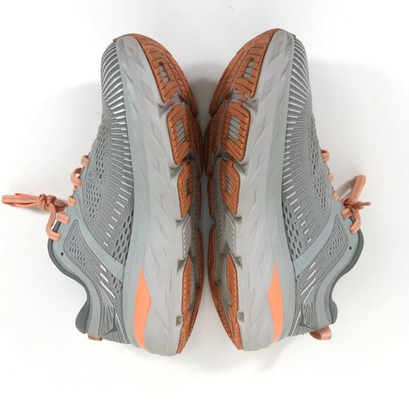 HOKA One One Bondi 7 Running Shoes Women's Size 6D Wide Harbor Mist Gray Comfort - Picture 5 of 12